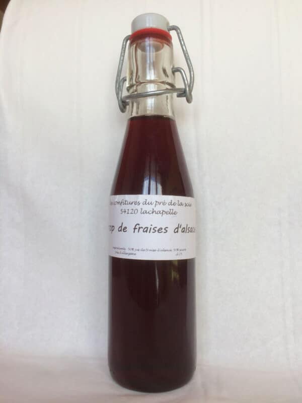 Sirop de fraises d'Alsace